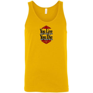 You Live By The Die Unisex Classic Tank - Gold / S