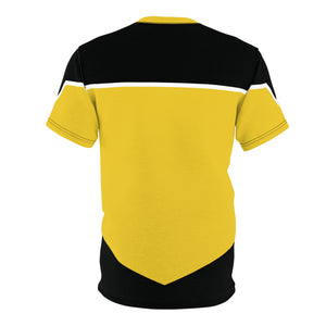 Trek Uniform Tee Lower Decks - Operations Gold Unisex AOP All Over Prints