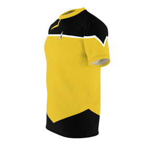 Trek Uniform Tee Lower Decks - Operations Gold Unisex AOP All Over Prints