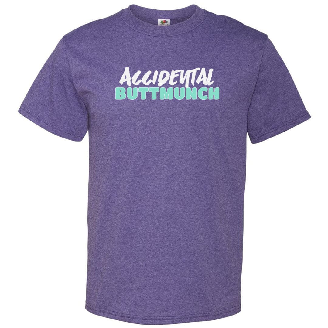 Accidental Buttmunch Unisex Classic Tee - Retro Heather Purple / S