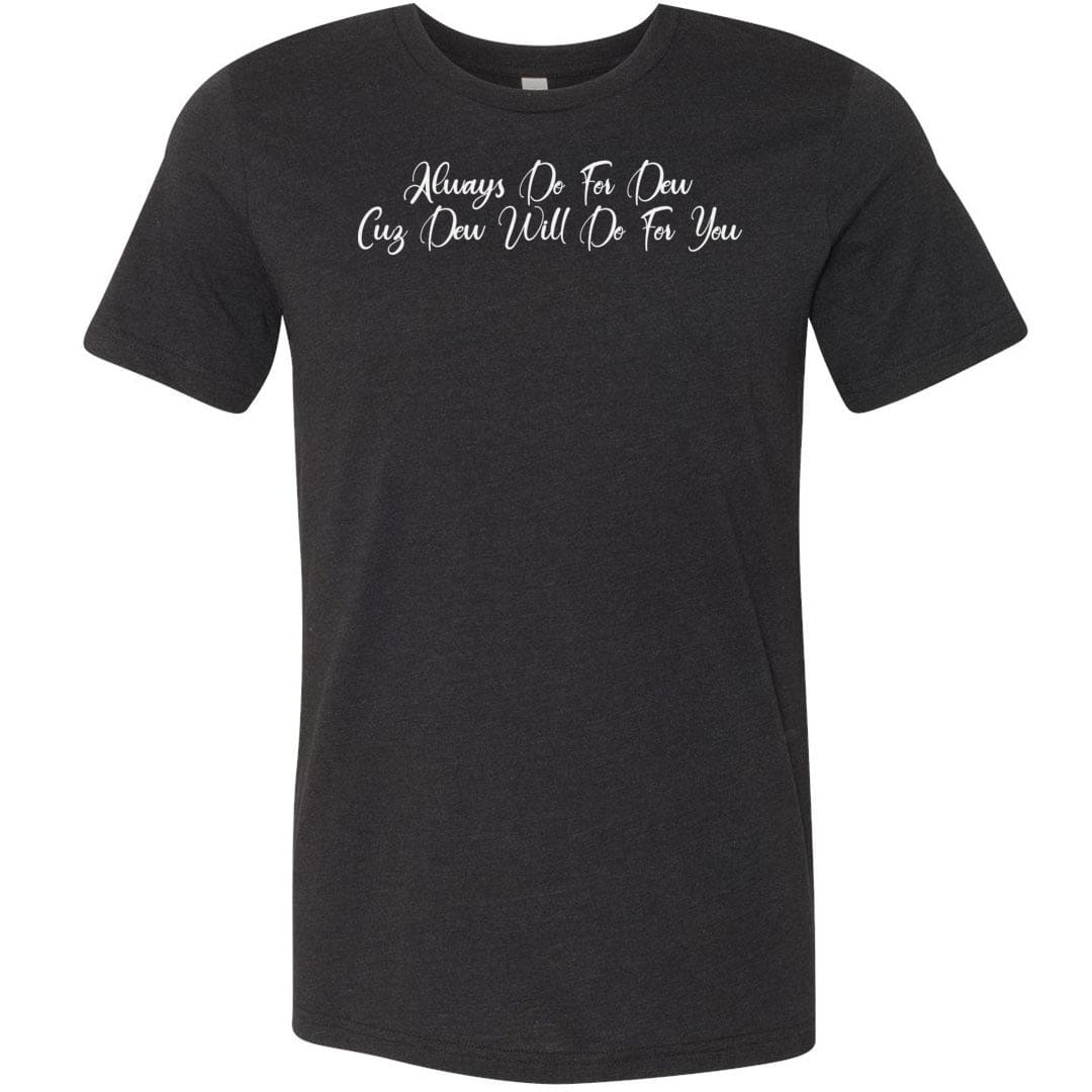 Always Dew Flourish Unisex Premium Tee - Black Heather / XS