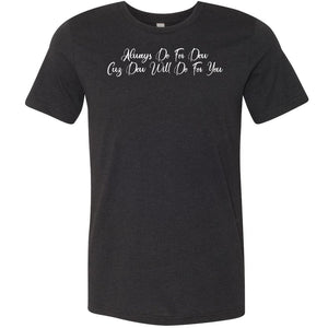 Always Dew Flourish Unisex Premium Tee - Black Heather / XS