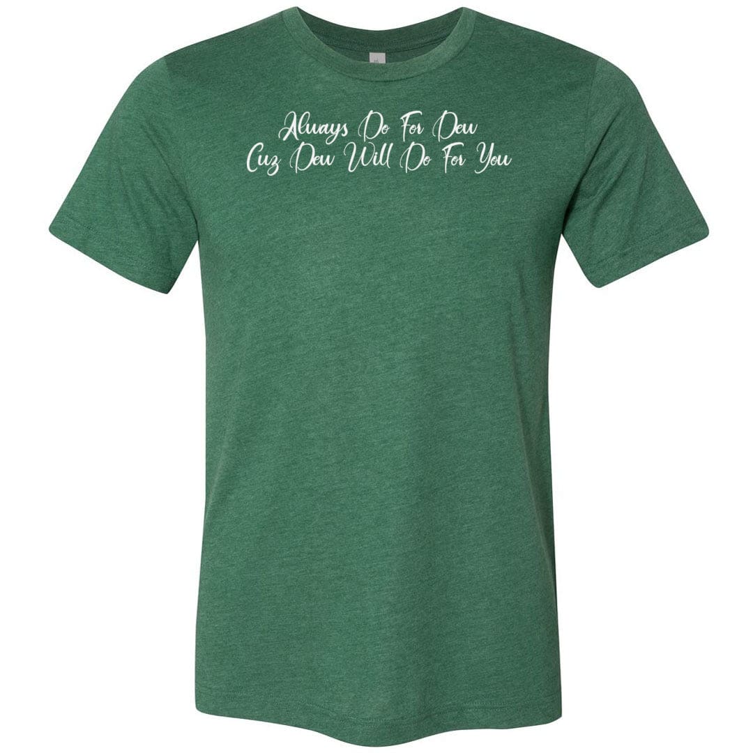 Always Dew Flourish Unisex Premium Tee - Heather Grass Green / XS