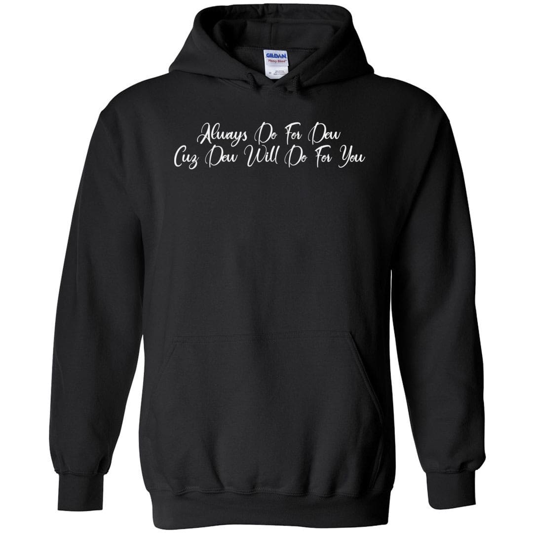 Always Dew Flourish Unisex Pullover Hoodie - Black / S