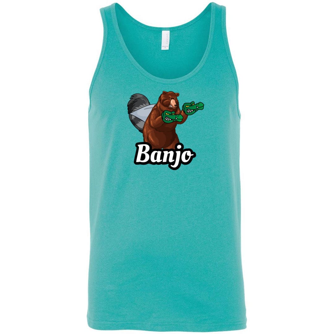 Arkenholdt Banjo Unfamiliar Unisex Premium Tank - Teal / S