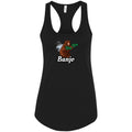 Arkenholdt Banjo Unfamiliar Womens Premium Racerback Tank - Black / XS