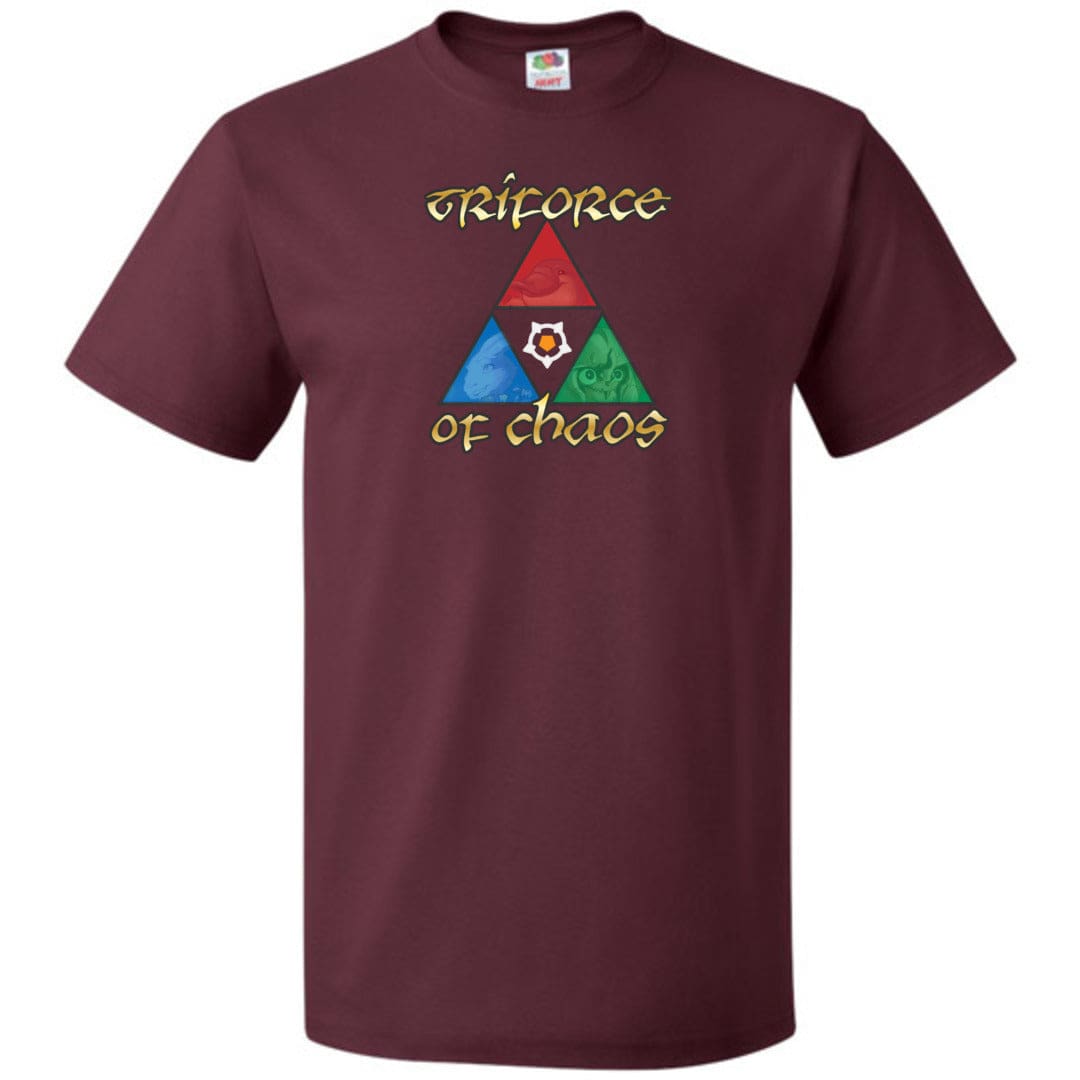 Arkenholdt Triforce of Chaos Unisex Classic Tee - Maroon / S