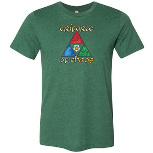 Arkenholdt Triforce of Chaos Unisex Premium Tee - Heather Grass Green / XS