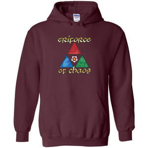 Arkenholdt Triforce of Chaos Unisex Pullover Hoodie - Maroon / S