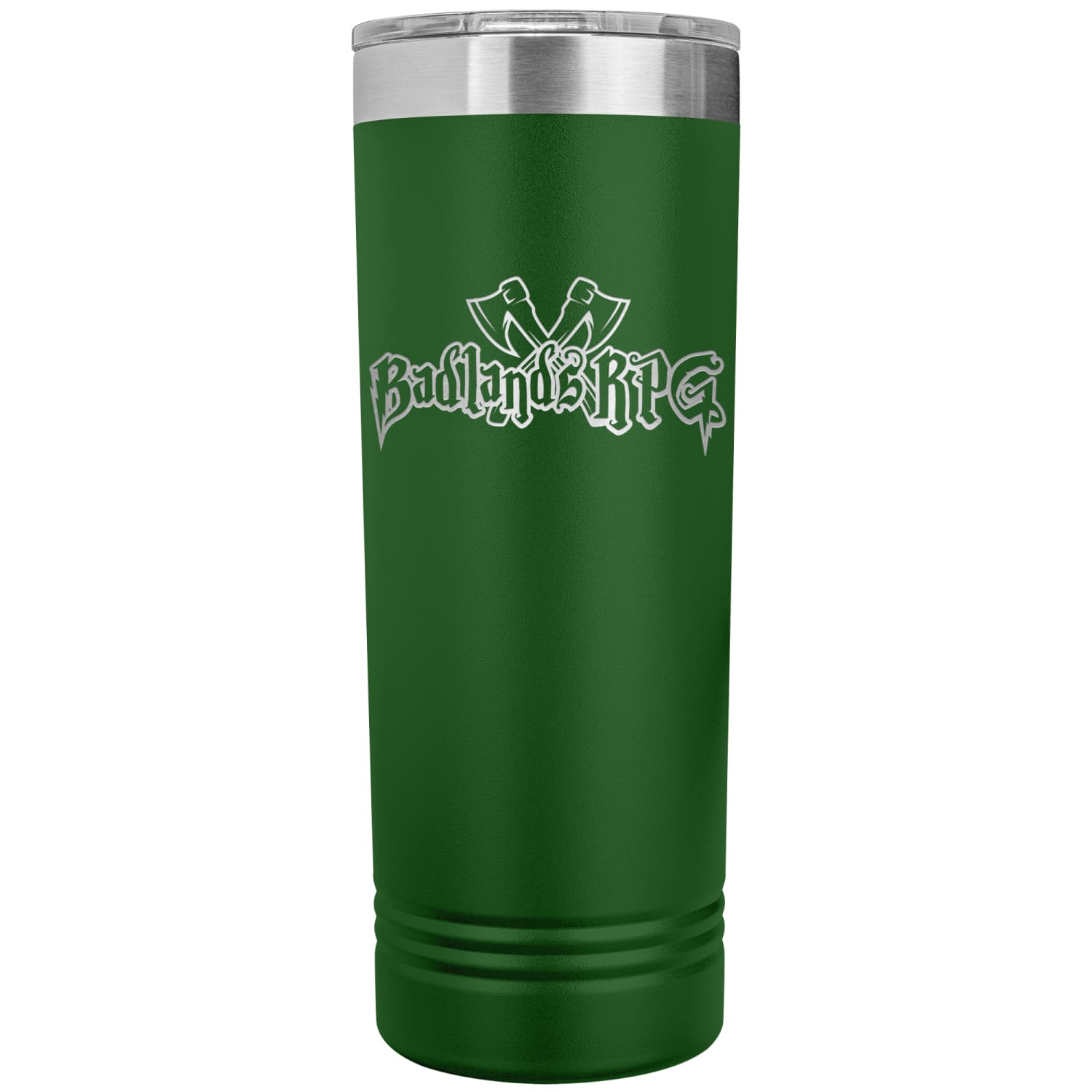 Badlands_RPG_22oz_Skinny_Tumbler_Green_Mockup.png