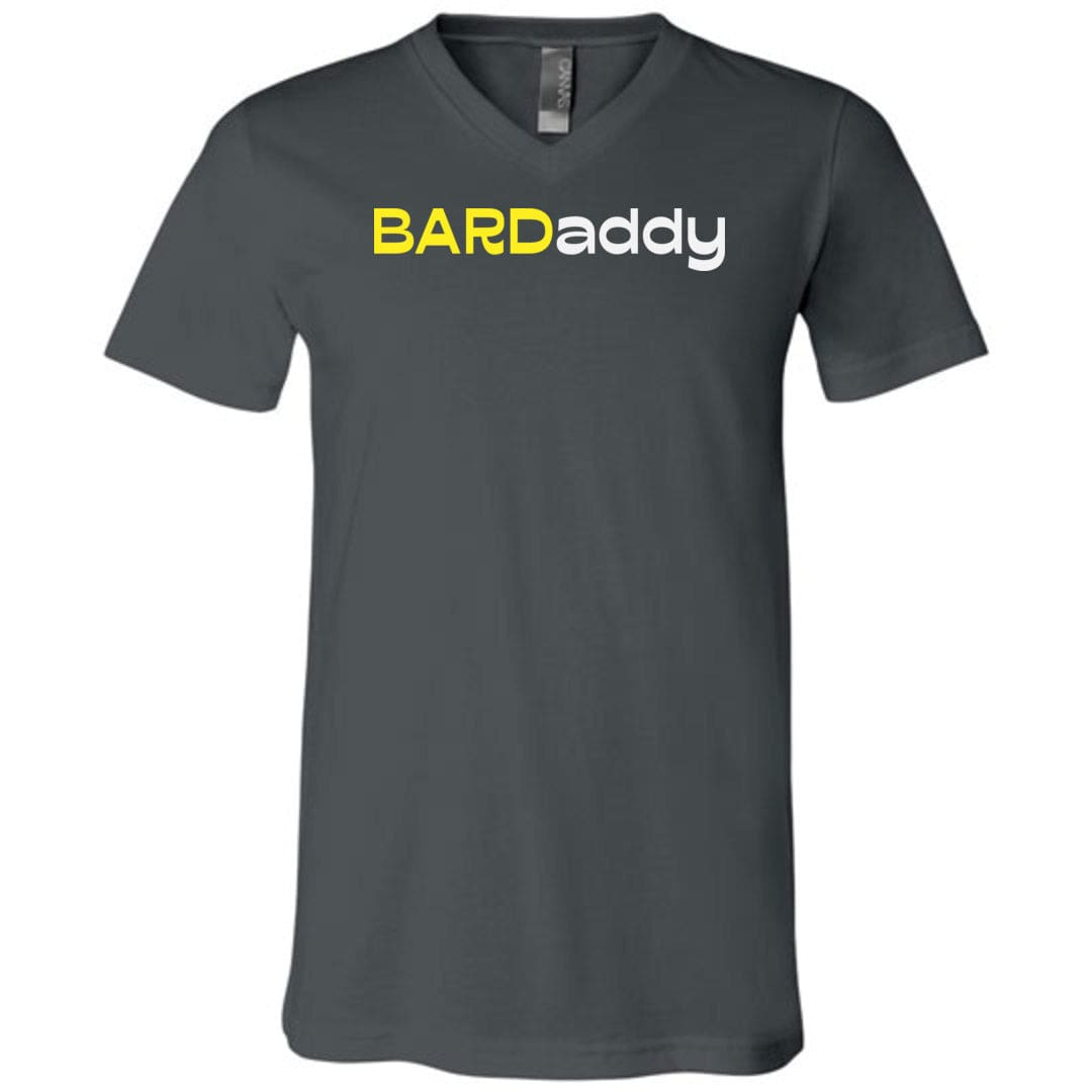 BARDaddy Unisex Premium V-Neck Tee - Asphalt / S