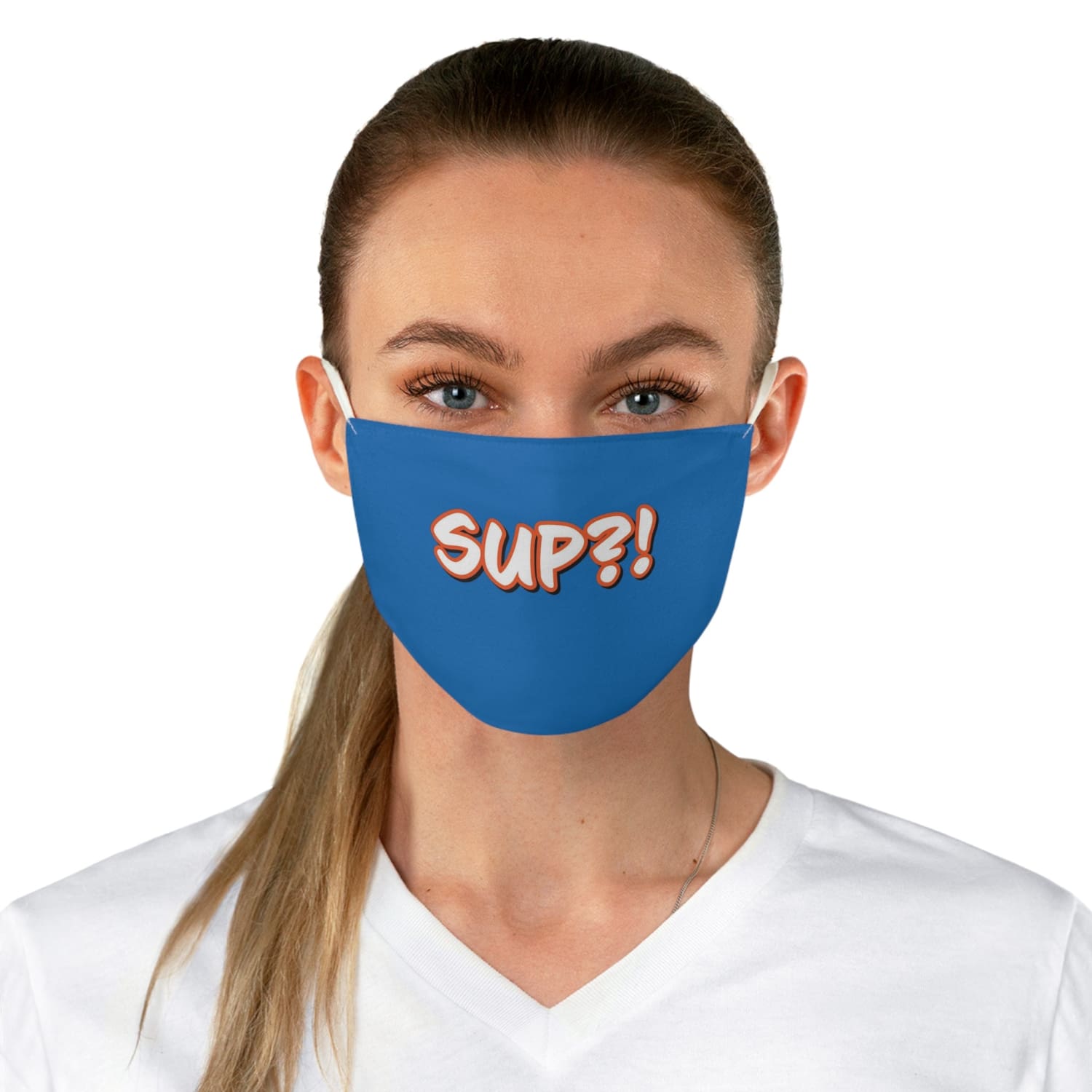 Blue Sup?! Fabric Face Mask - One size - Accessories