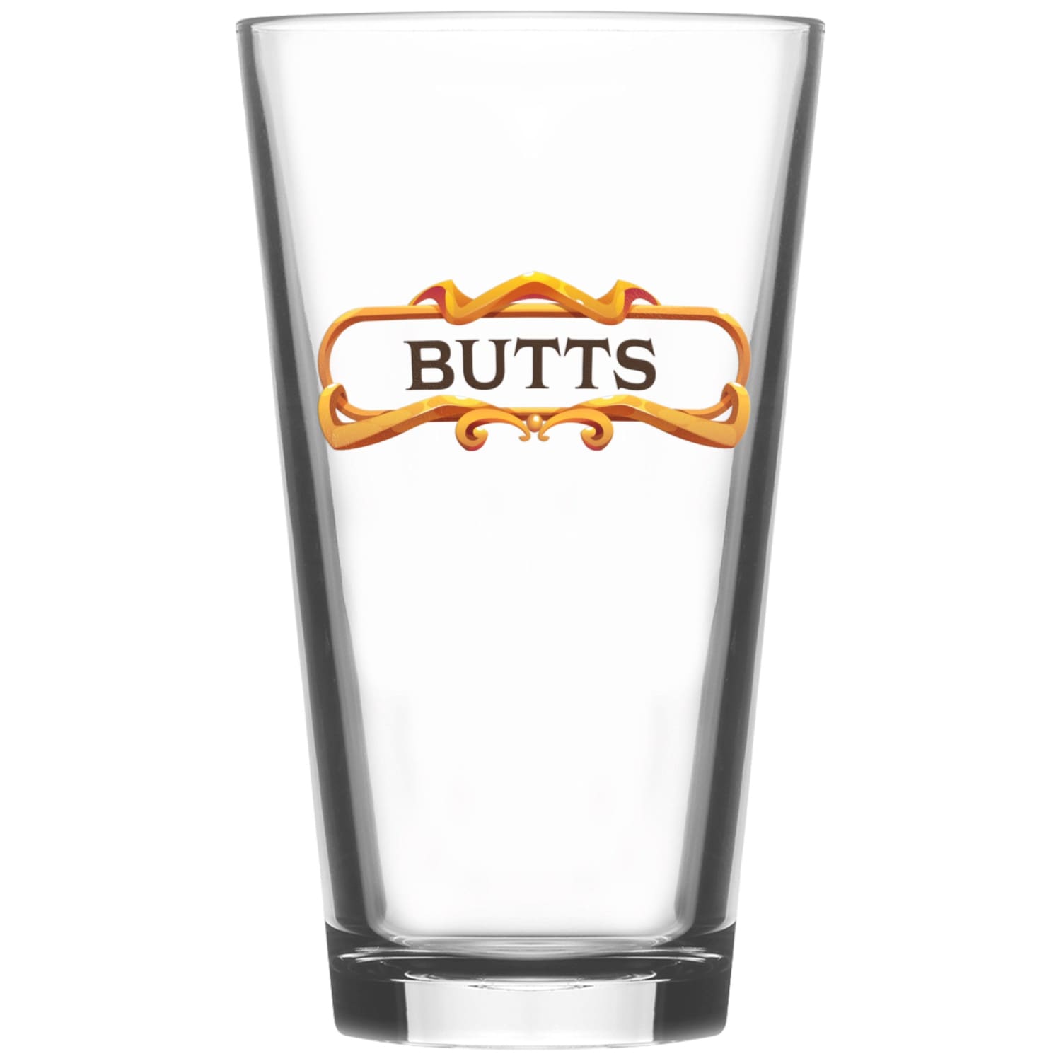 Butts Pint Glass - Drinkware