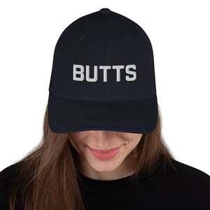Butts Structured Twill Flex-fit Cap - Dark Navy / S/M