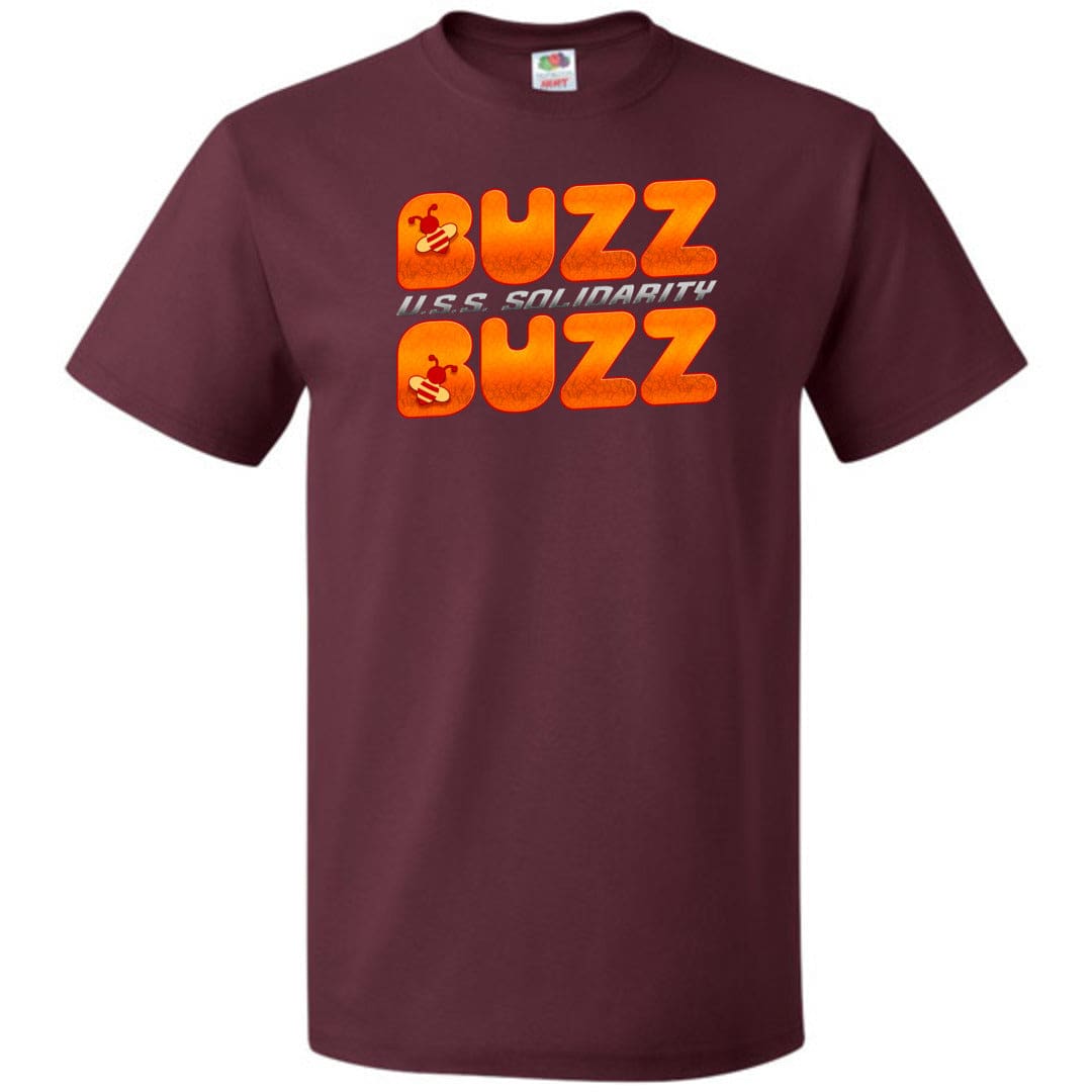 Buzz Buzz USS Solidarity Unisex Classic Tee - Maroon / S