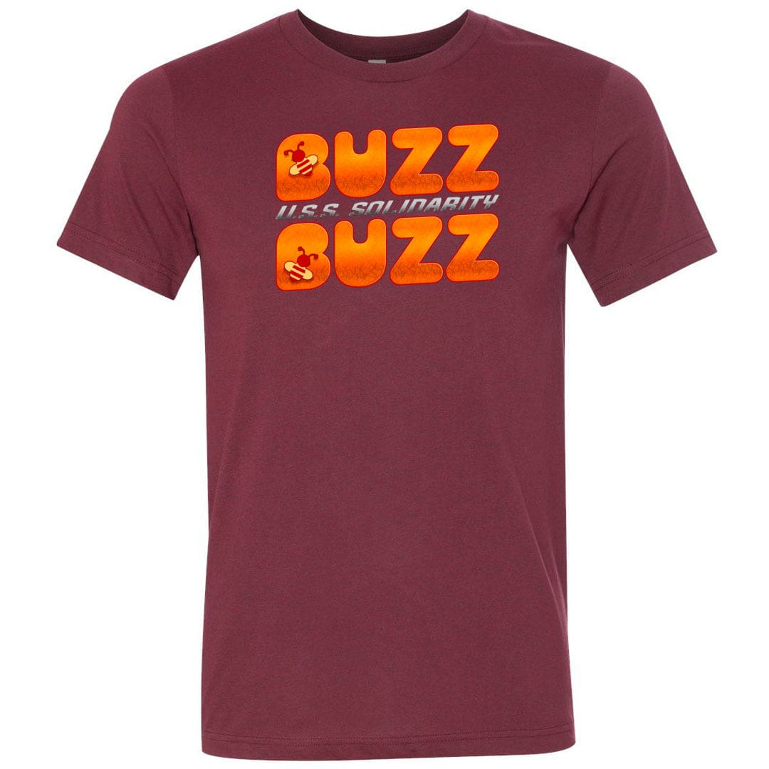 Buzz Buzz USS Solidarity Unisex Premium Tee - Heather Cardinal / XS