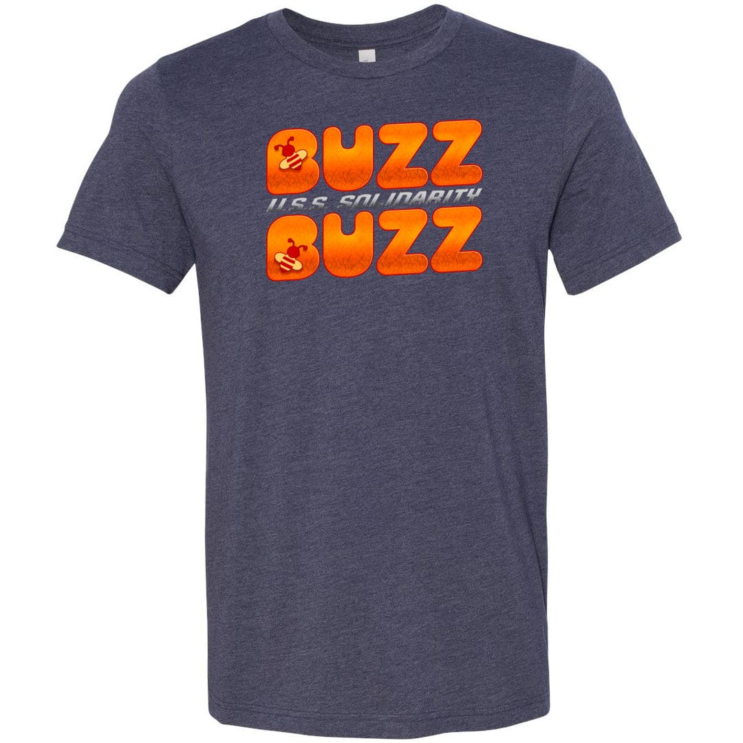 Buzz Buzz USS Solidarity Unisex Premium Tee - Heather Midnight Navy / XS