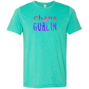 Chaos Goblin Again Unisex Premium Tee - Heather Sea Green / XS