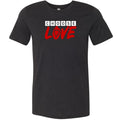 Choose LOVE Unisex Premium Tee - Black Heather / XS