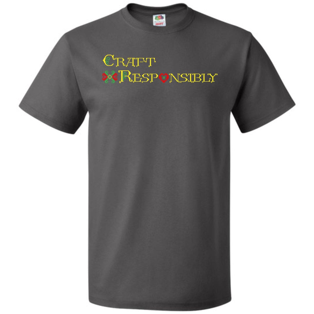 Craft Responsibly Stitchwork Unisex Classic Tee - Charcoal Grey / S