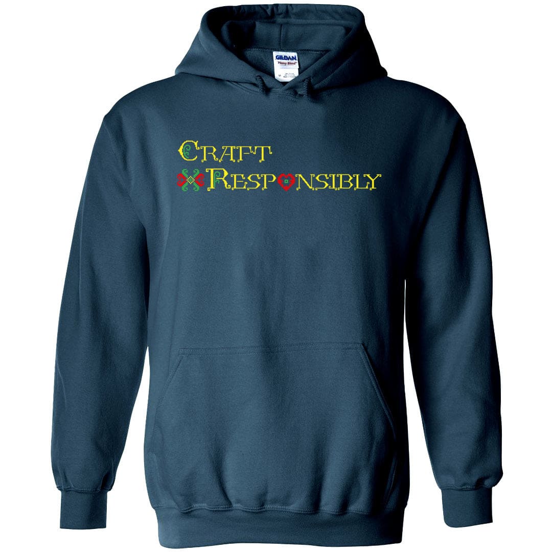 Craft Responsibly Stitchwork Unisex Pullover Hoodie - Legion Blue / S