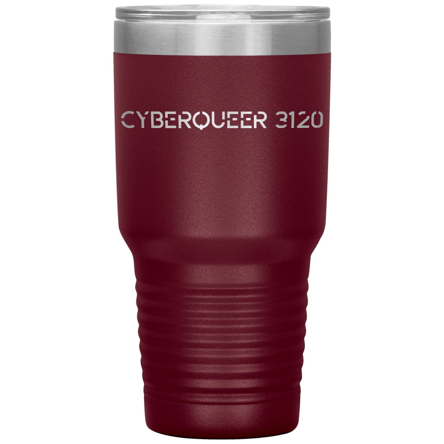 Cyberqueer 3120 30oz Vacuum Tumbler - Maroon - Tumblers
