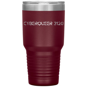 Cyberqueer 3120 30oz Vacuum Tumbler - Maroon - Tumblers