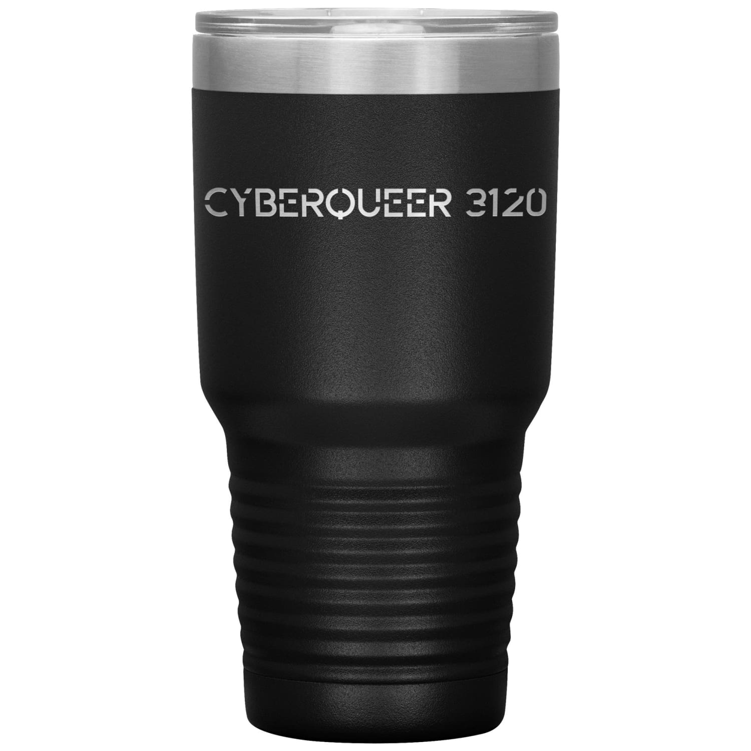 Cyberqueer 3120 30oz Vacuum Tumbler - Black - Tumblers