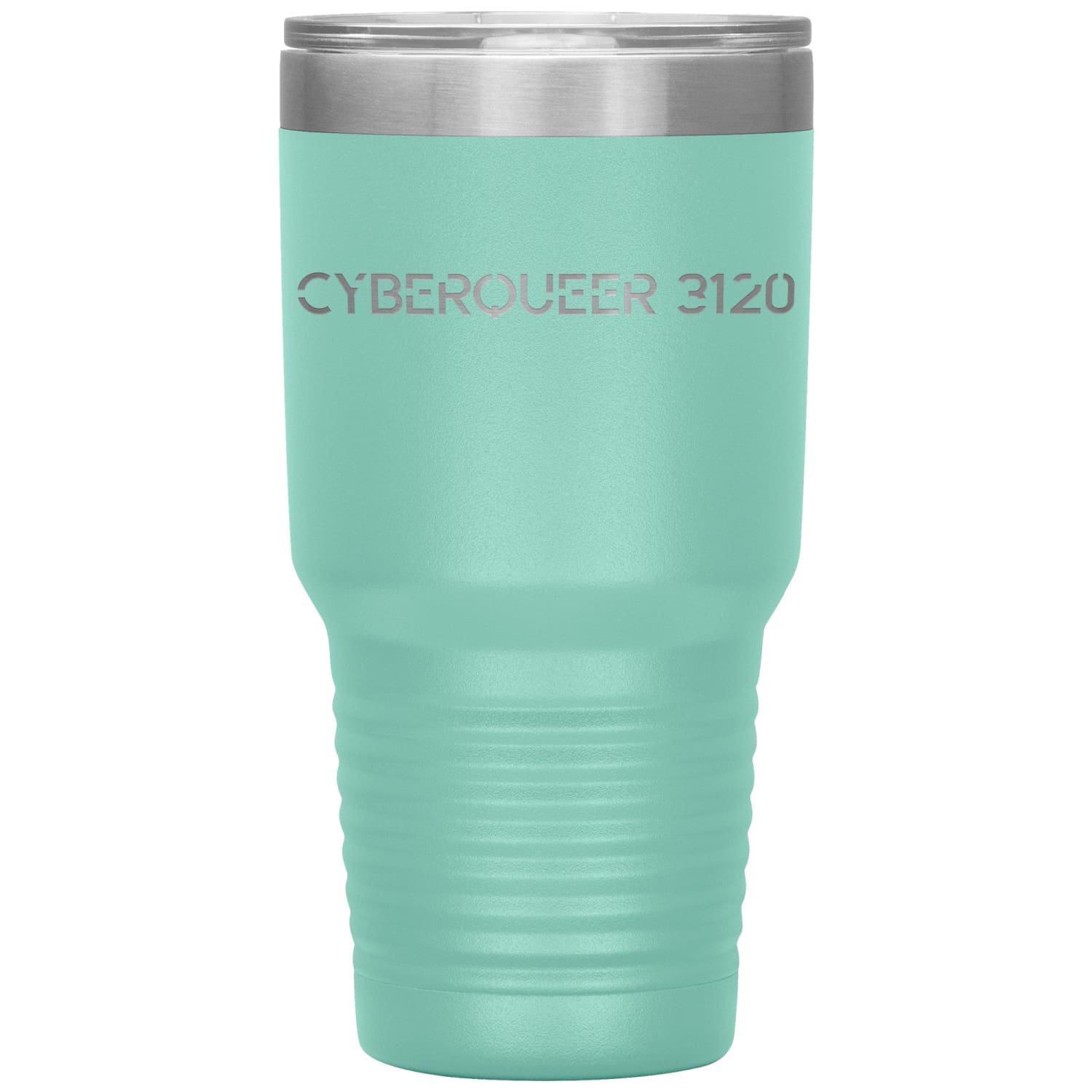 Cyberqueer 3120 30oz Vacuum Tumbler - Teal - Tumblers