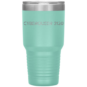 Cyberqueer 3120 30oz Vacuum Tumbler - Teal - Tumblers