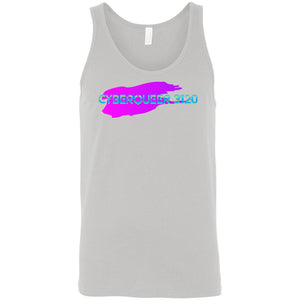 Cyberqueer 3120 Logo Splash Unisex Premium Tank - Silver / S