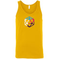 D20 Critcal Pride Polyam Pride Unisex Premium Tank - Gold / S