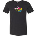 D20 Critical Pride Advantage Non-Binary Pan Pride Unisex Premium Tee - Black Heather / XS
