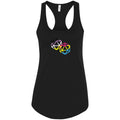 D20 Critical Pride Advantage Non-Binary Pan Pride Womens Premium Racerback Tank - Black / XS