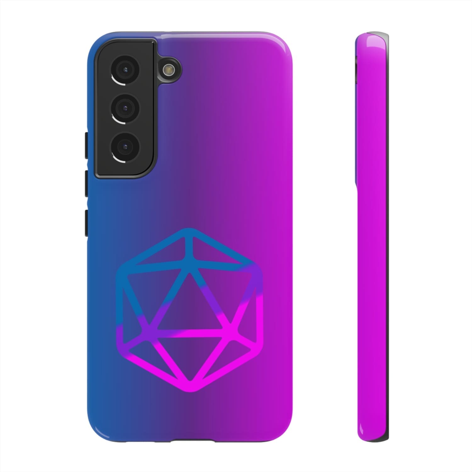 D20 Critical Pride Bi Pride PY Tough Phone Case - Samsung Galaxy S22 / Glossy - Phone Case