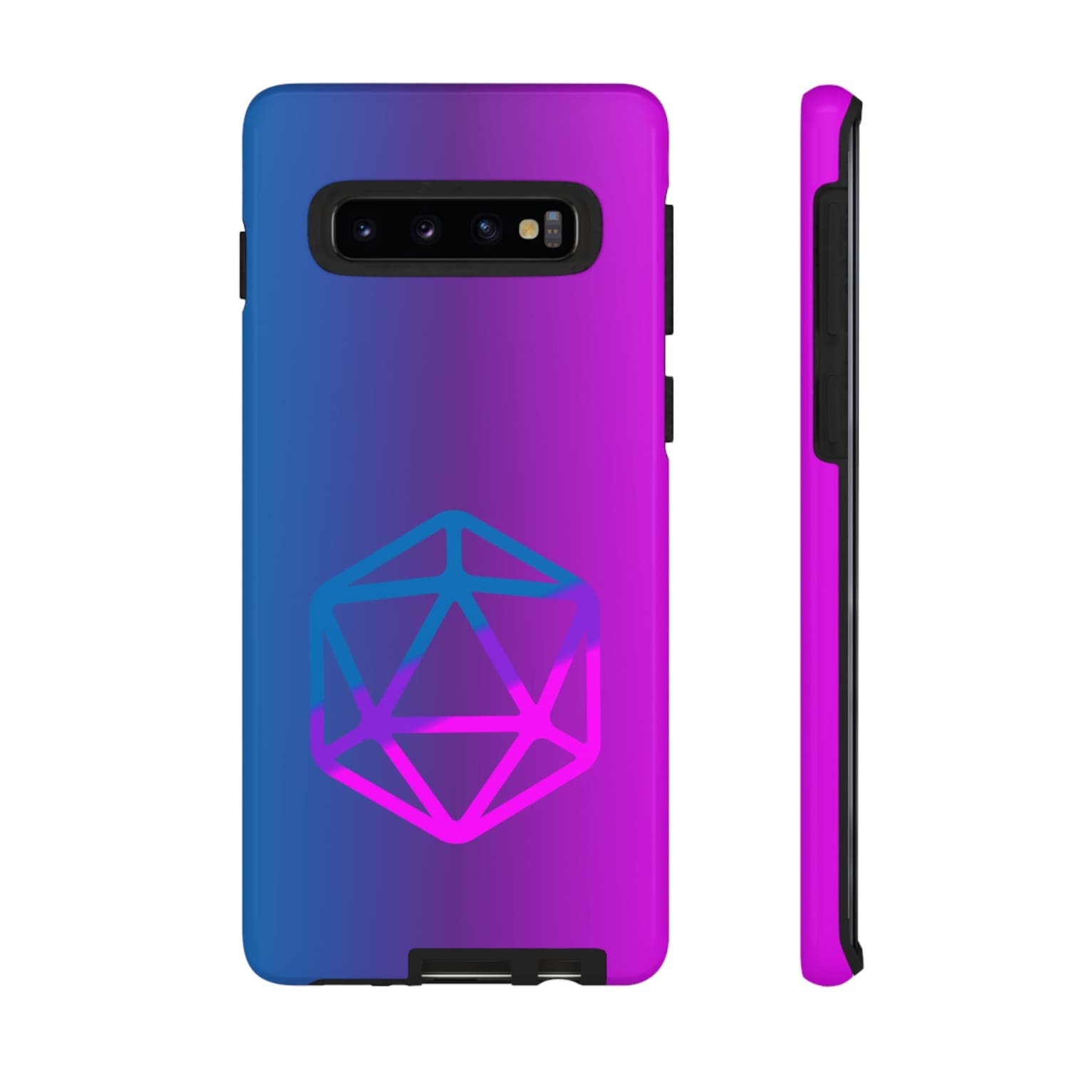 D20 Critical Pride Bi Pride PY Tough Phone Case - Samsung Galaxy S10 / Glossy - Phone Case