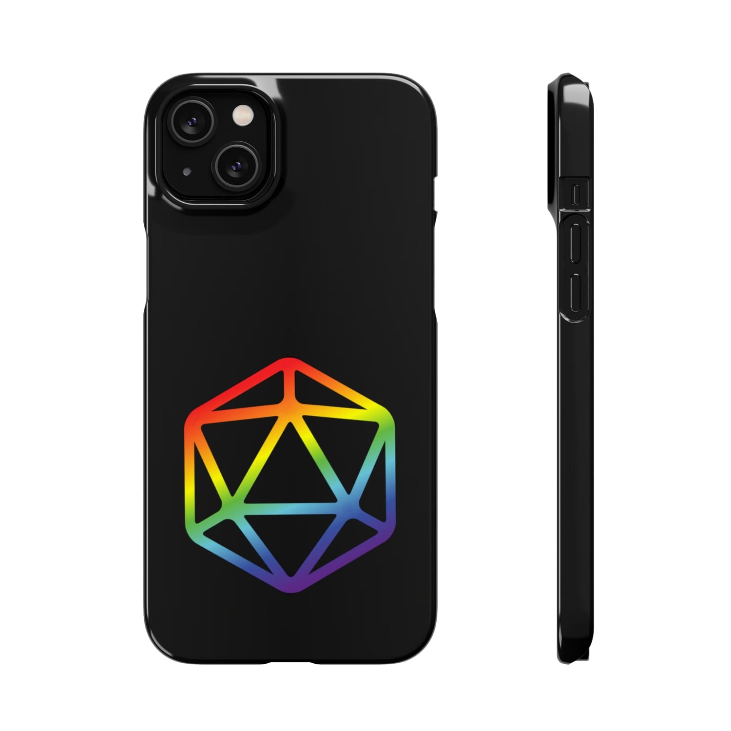 D20 Critical Pride Gay Queer Rainbow Pride PY Snap Phone Case - iPhone 14 Plus / Glossy - Phone Case