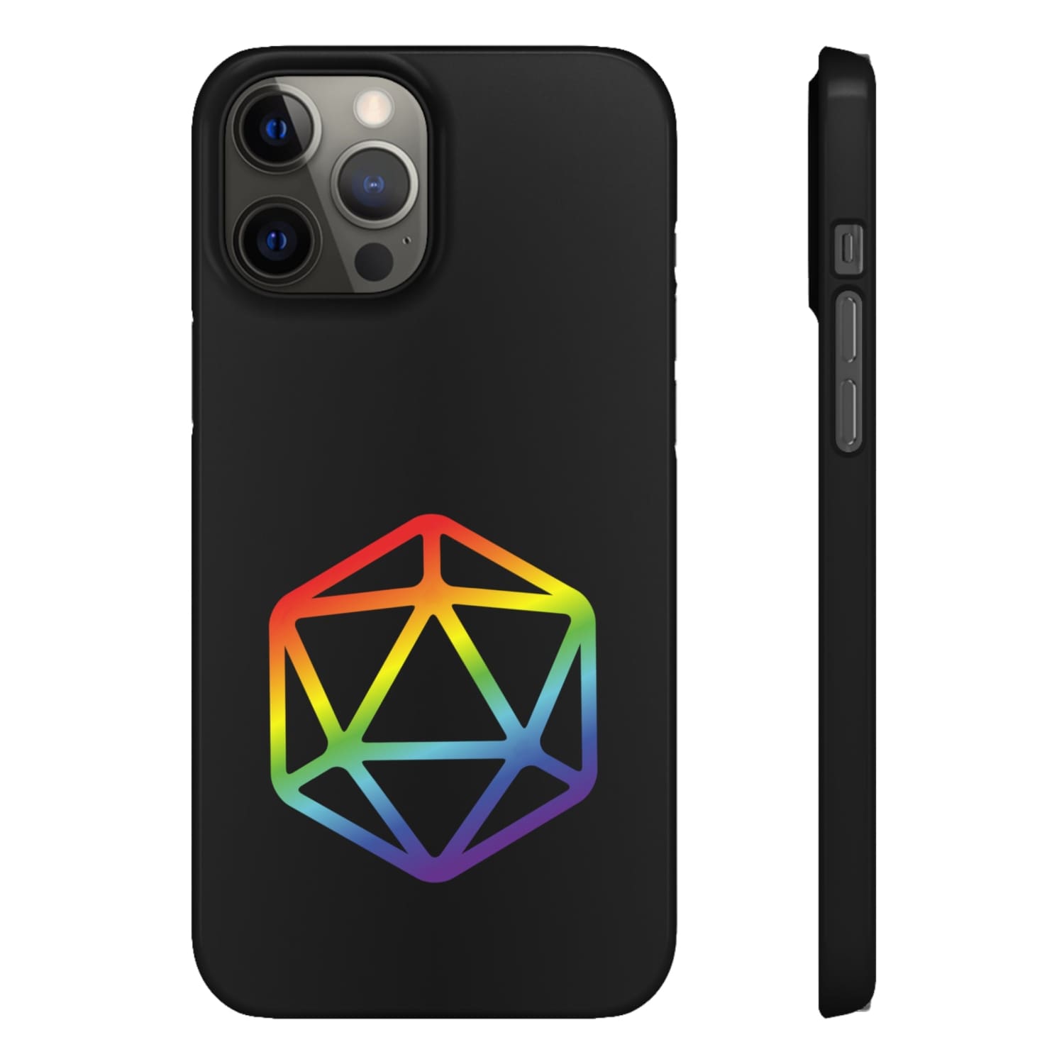 D20 Critical Pride Gay Queer Rainbow Pride PY Snap Phone Case - iPhone 12 Pro Max / Glossy - Phone Case