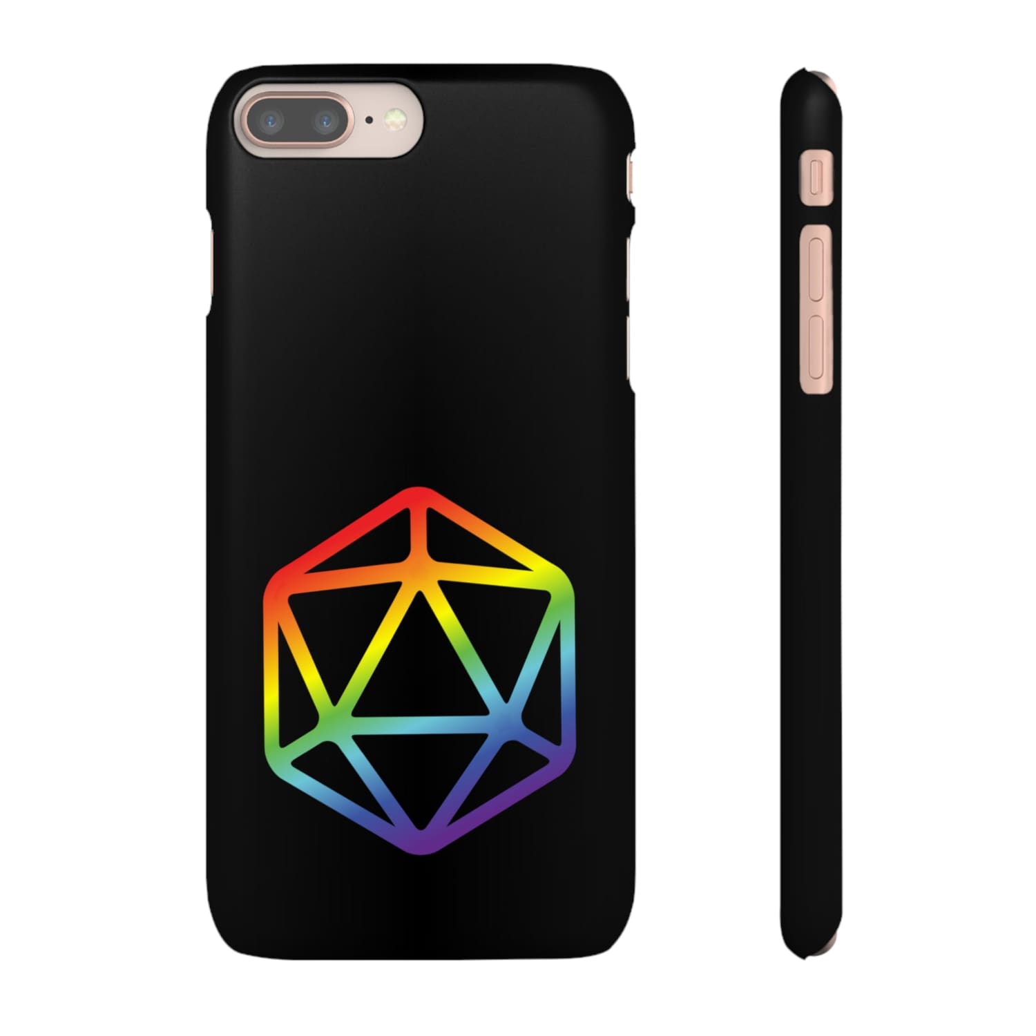 D20 Critical Pride Gay Queer Rainbow Pride PY Snap Phone Case - iPhone 8 Plus / Matte - Phone Case