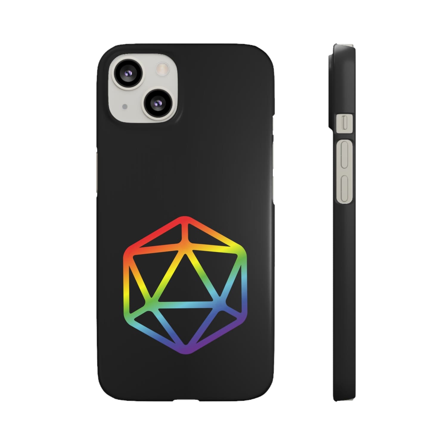 D20 Critical Pride Gay Queer Rainbow Pride PY Snap Phone Case - iPhone 13 / Matte - Phone Case