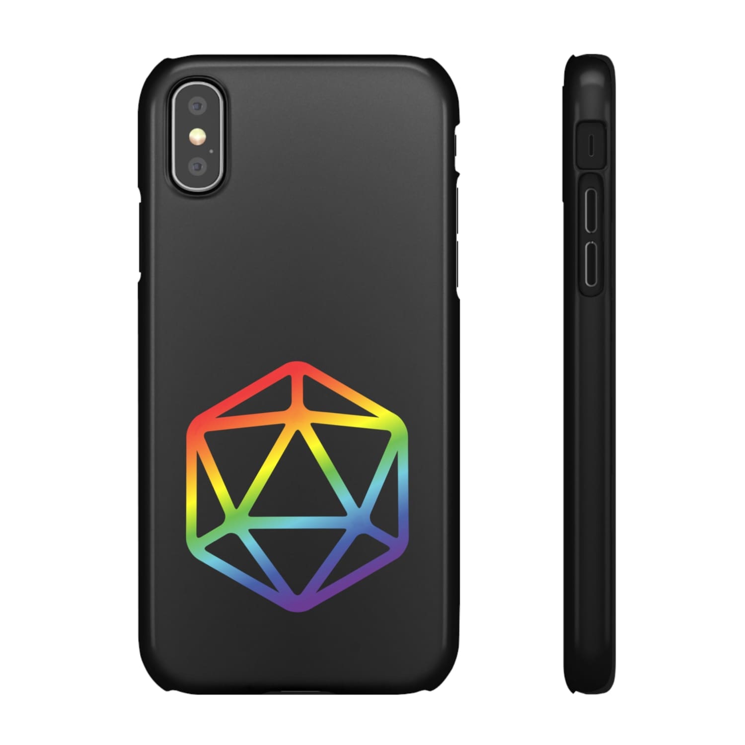 D20 Critical Pride Gay Queer Rainbow Pride PY Snap Phone Case - iPhone XS / Glossy - Phone Case