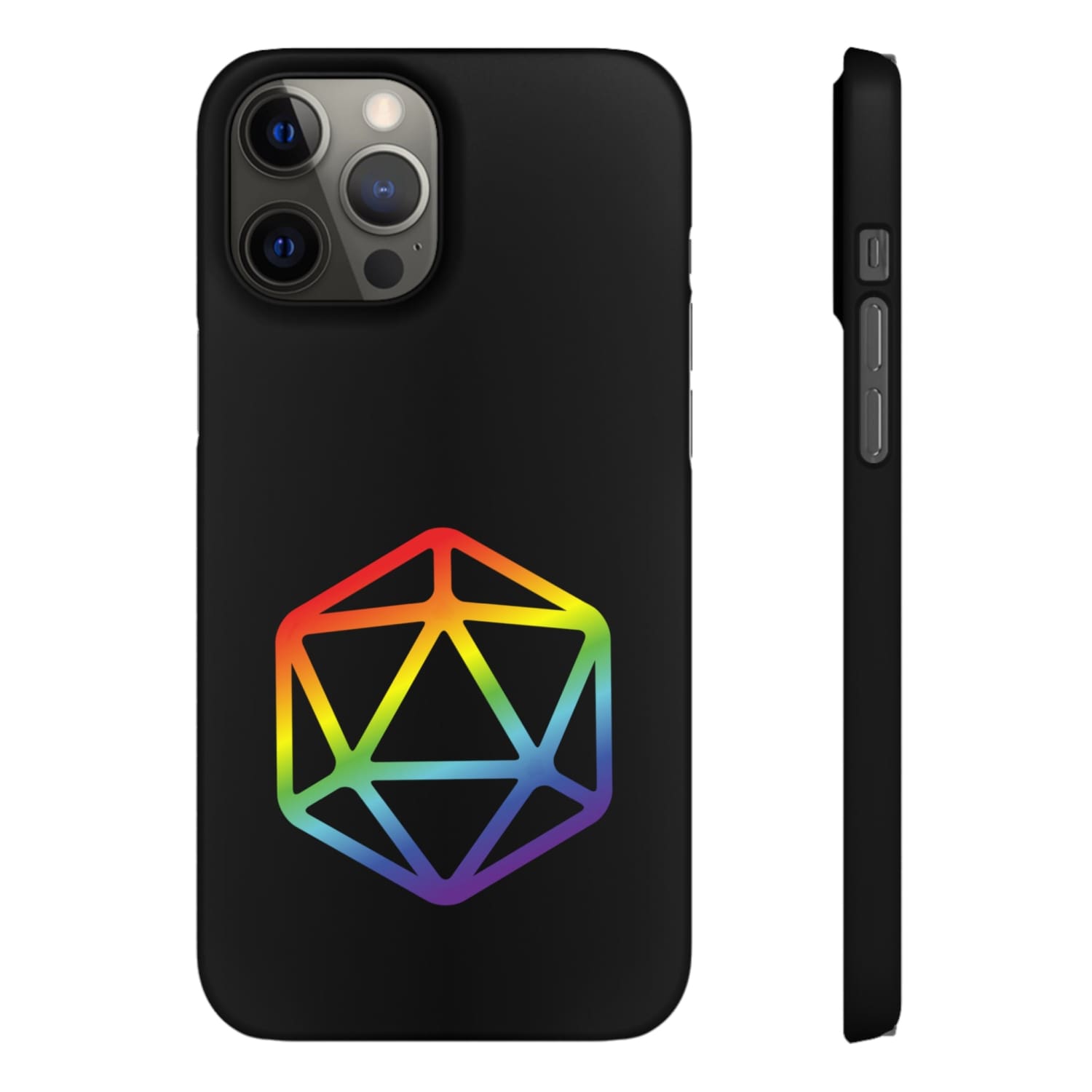 D20 Critical Pride Gay Queer Rainbow Pride PY Snap Phone Case - iPhone 12 Pro Max / Matte - Phone Case