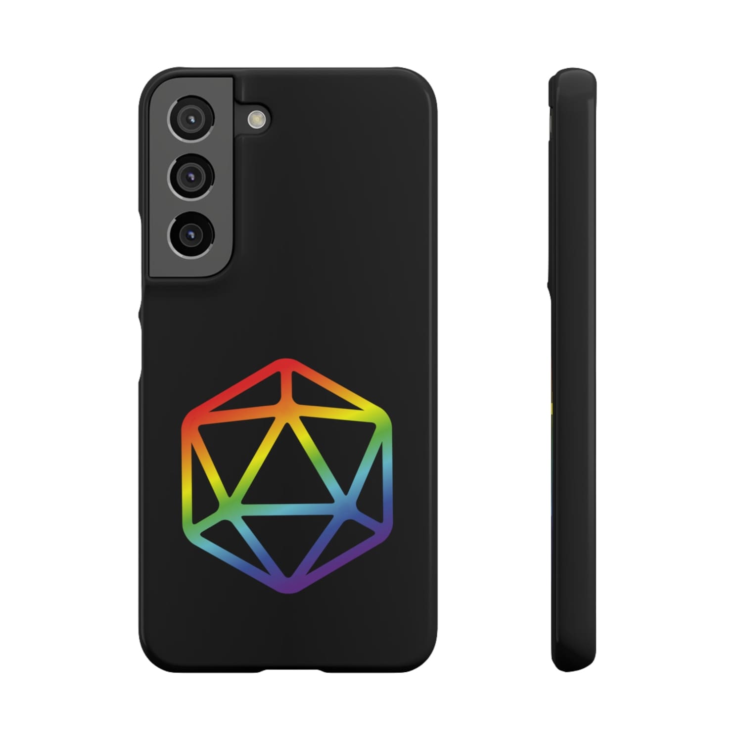 D20 Critical Pride Gay Queer Rainbow Pride PY Snap Phone Case - Samsung Galaxy S22 / Glossy - Phone Case