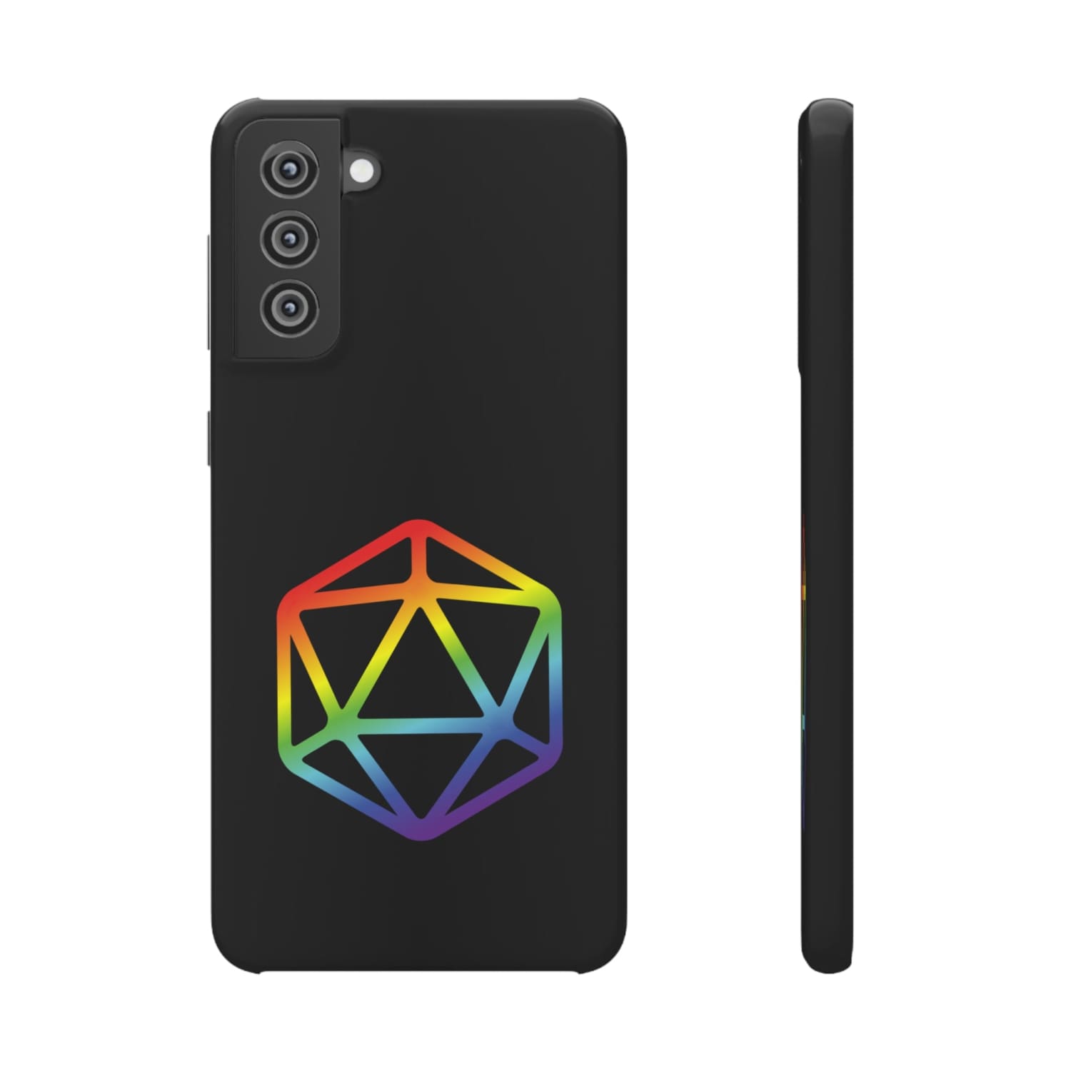 D20 Critical Pride Gay Queer Rainbow Pride PY Snap Phone Case - Samsung Galaxy S21 Plus / Glossy - Phone Case