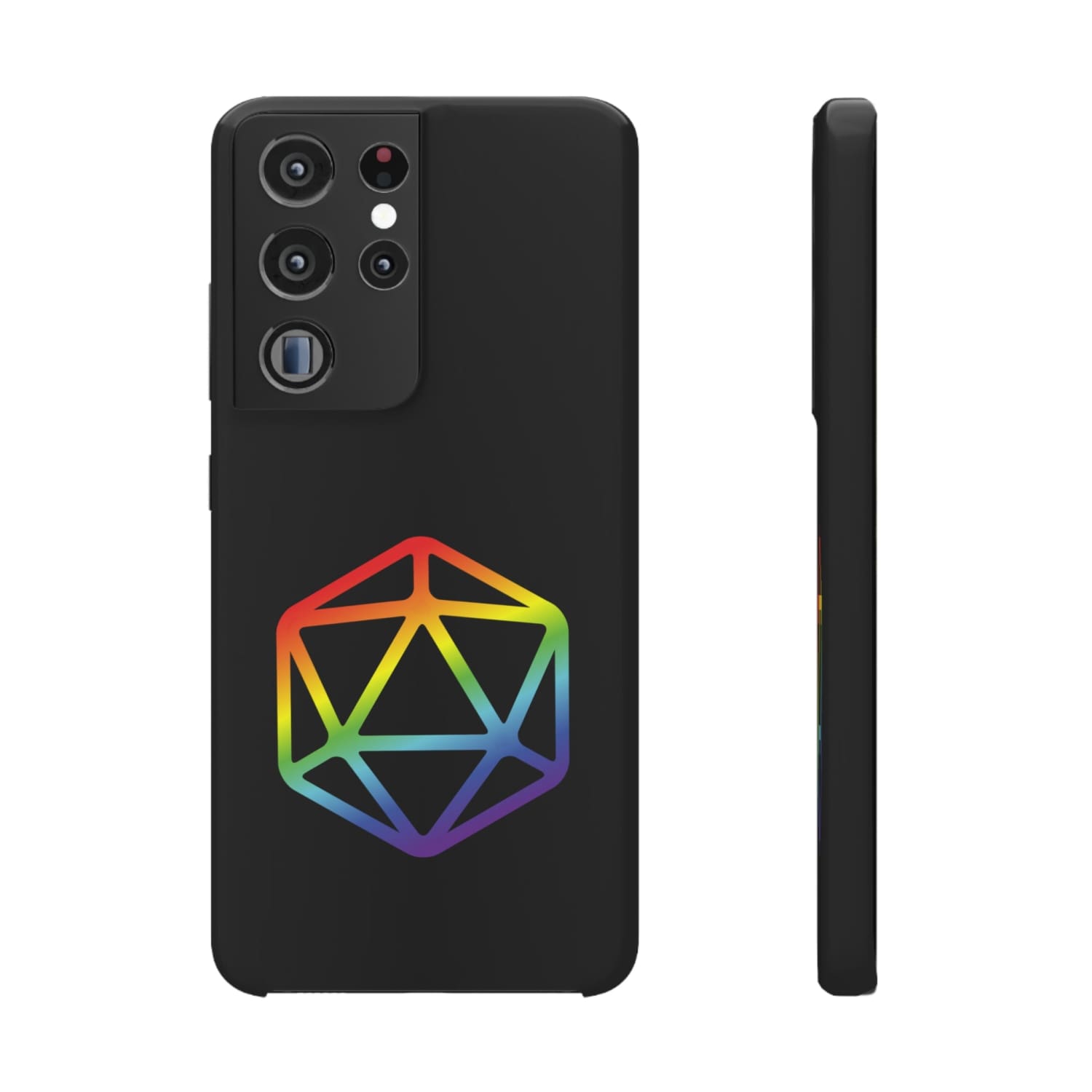 D20 Critical Pride Gay Queer Rainbow Pride PY Snap Phone Case - Samsung Galaxy S21 Ultra / Glossy - Phone Case