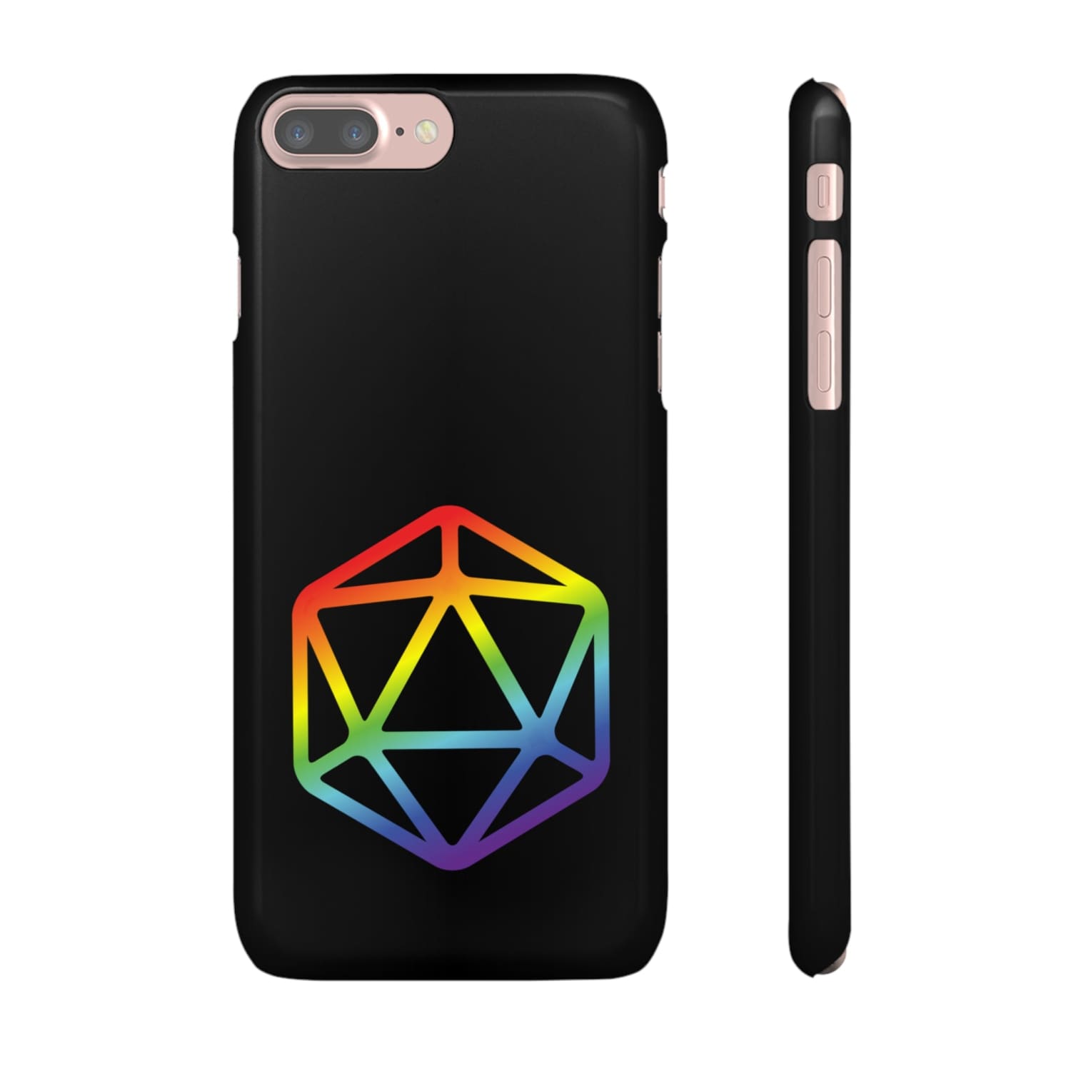 D20 Critical Pride Gay Queer Rainbow Pride PY Snap Phone Case - iPhone 7 Plus / Glossy - Phone Case