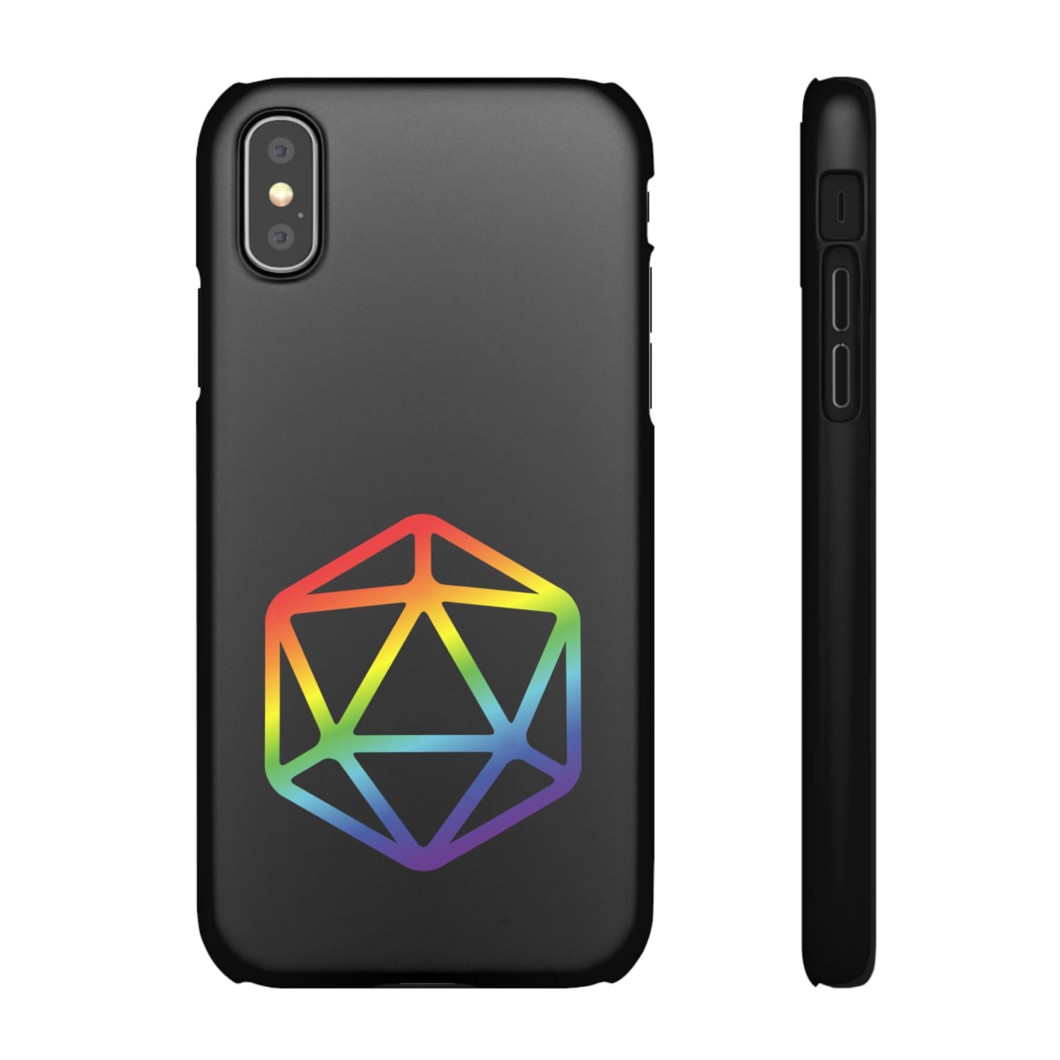 D20 Critical Pride Gay Queer Rainbow Pride PY Snap Phone Case - iPhone XS / Matte - Phone Case