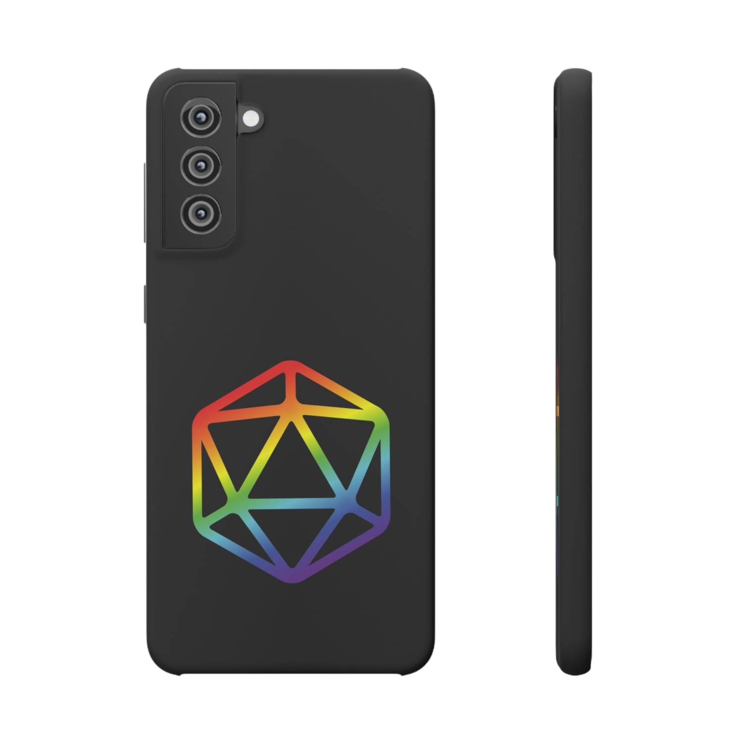 D20 Critical Pride Gay Queer Rainbow Pride PY Snap Phone Case - Samsung Galaxy S21 Plus / Matte - Phone Case