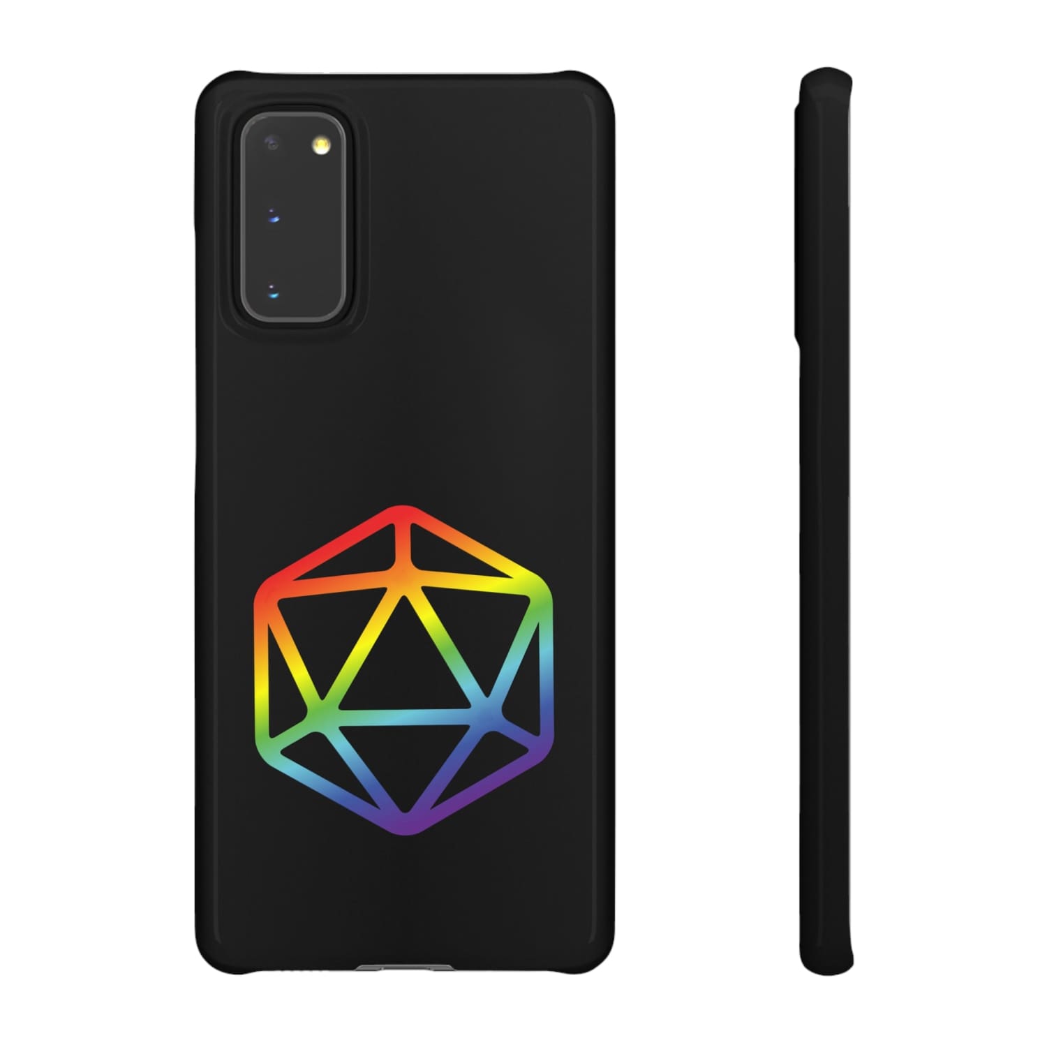 D20 Critical Pride Gay Queer Rainbow Pride PY Snap Phone Case - Samsung Galaxy S20 / Glossy - Phone Case