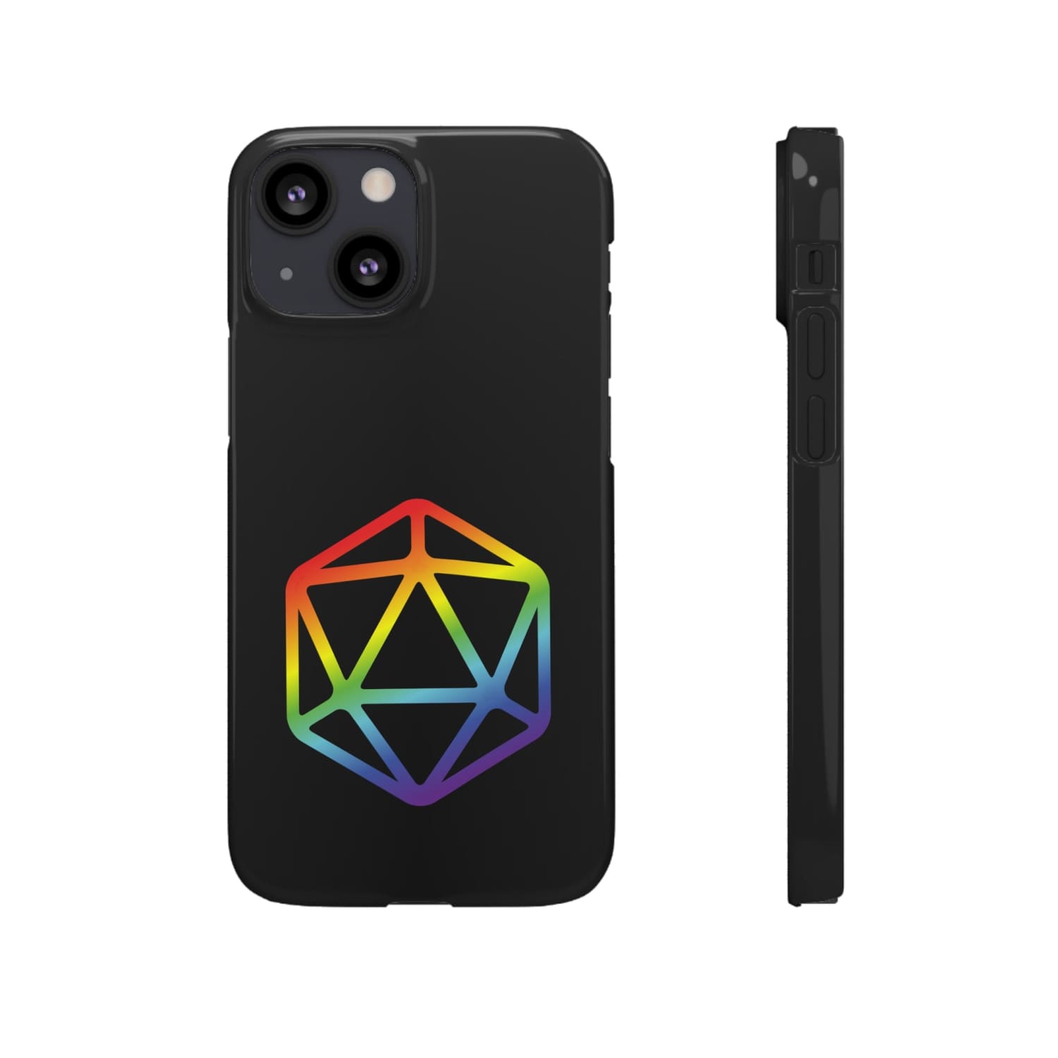 D20 Critical Pride Gay Queer Rainbow Pride PY Snap Phone Case - iPhone 13 Mini / Glossy - Phone Case